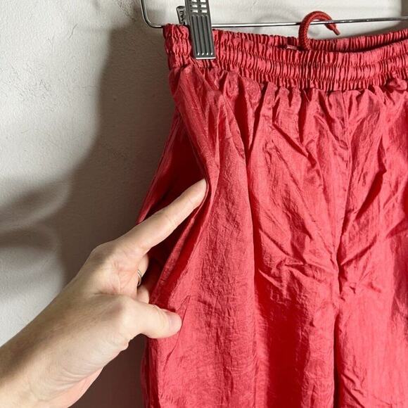 Wilson Women's Vintage Track Pants Size M Pink Windbreaker Jogger Lined Nylon - Picture 5 of 11